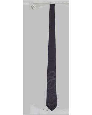 Our Legacy Blooming Wyvern Print Tie - Gray