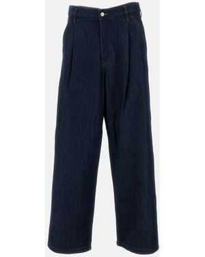 Dries Van Noten Penning Den Wide Leg Jeans - Blue