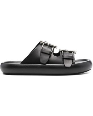 【送料&関税込】Alexander McQueen Black Slip-on Sandals alexander mcqueen sandals products for sale | eBay