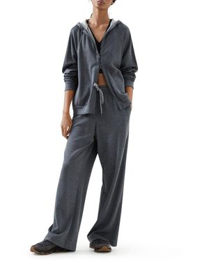 Brunello Cucinelli Wide Leg Pants With Drawstring - Gray