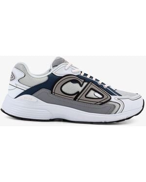 Dior Dior B30 Count Low-Top Leather And Mesh Sneakers - White