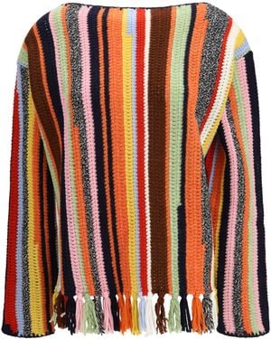 Prada Wool And Cashmere Sweater - Orange