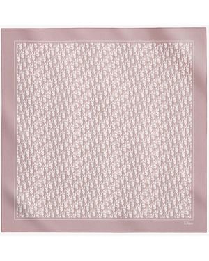 Dior Dior Dior Oblique 90 Silk Scarf - Pink