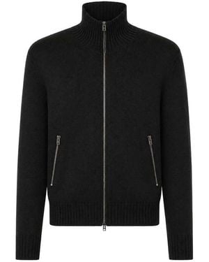 Tom Ford Zip-Up Cardigan - Black