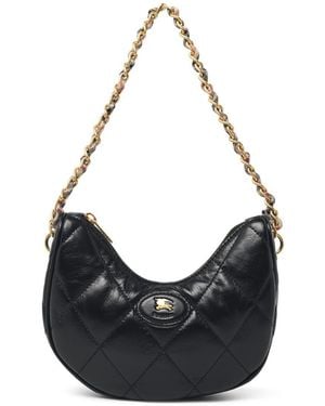 Burberry 'Horseshoe' Leather Bag - Black