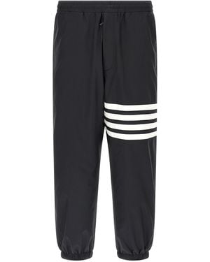Thom Browne Polyamide Stripes Sweatpants - Black