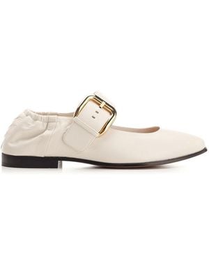 Bottega Veneta "Astaire" Mary Jane Ballerinas - White