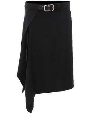 The Attico Midi Skirt - Black