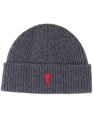 Ami Paris Ami Beanie - Blue