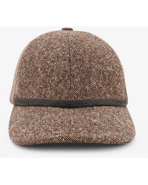 Brunello Cucinelli Wool Blend Hat - Brown