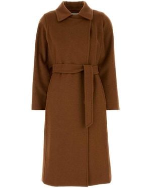 Max Mara Caramel Camel Manuela Coat - Brown