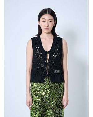 Ganni Logo Patch Vest - Multicolor