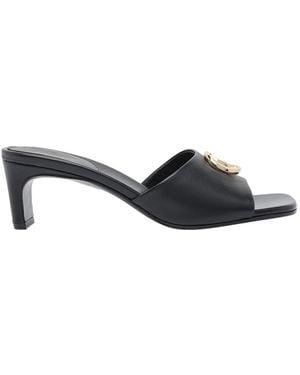 Gucci Slider Sandal With Double G - Black