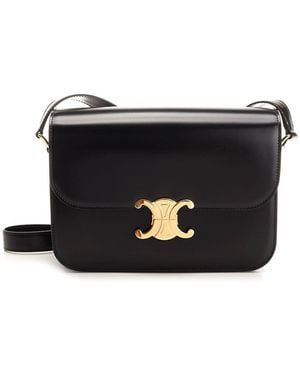 Celine Triomphe Classique Bag - Black