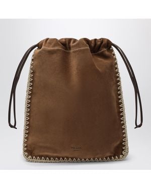 Prada Wish Pouch - Brown