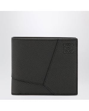 Loewe Dark Puzzle Bi-Fold Wallet - Black
