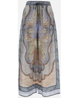 Zimmermann Relaxed Silk Pants - White