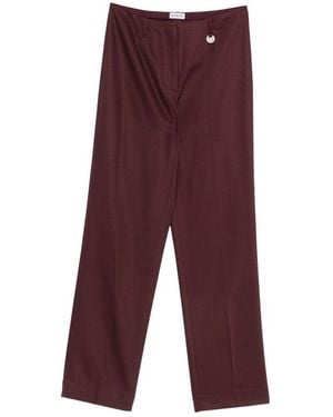 Burberry Straight Pants Wallis Wool - Purple