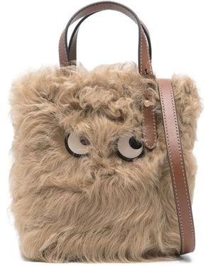 Anya Hindmarch Neutrals Clutch Bags - Natural
