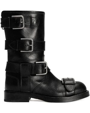 Dolce & Gabbana Buckled Boots - Black
