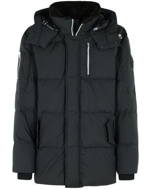 Moose Knuckles 'Everest 3Q' Nylon And Cotton Down Jacket - Black
