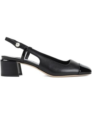 Jimmy Choo Elisa Patent Leather Slingback Pumps - Black
