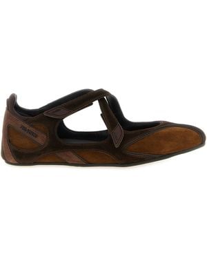 The Attico 'Floor 01' Ballet Flats - Brown