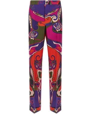 PUCCI Patterned Pants - Red