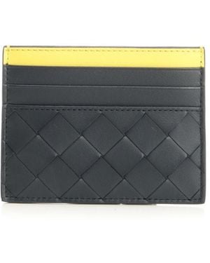 Bottega Veneta Braided Credit Card Holder - Gray