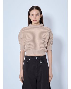 Sportmax Ribbed Knit Sweater - Blue