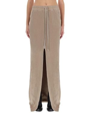 Rick Owens Solid Maxi Skirt - Natural