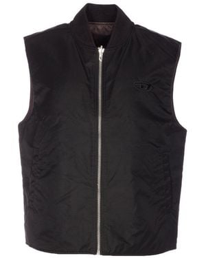 DIESEL Logo Reversible W-Type Jacket - Black