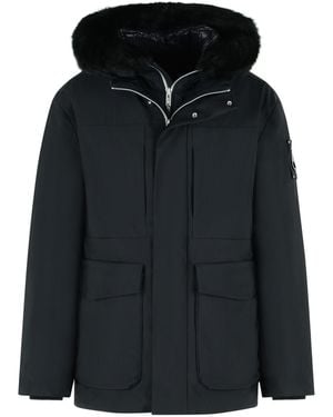 Moose Knuckles 'Voltaire 3Q' Nylon Blend Down Jacket - Black