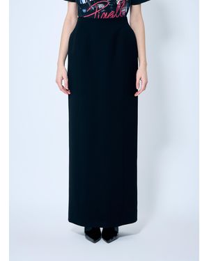 Balenciaga Hourglass Maxi Skirt - Blue