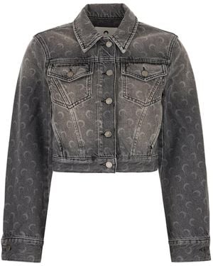 Marine Serre Clothing Jackets - Gray