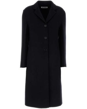 Jil Sander Cashmere Blend Coat - Black