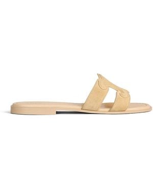 Celine Triomphe Suede Mule - Multicolor