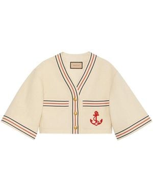 Gucci Linen Blend Jacket - Natural