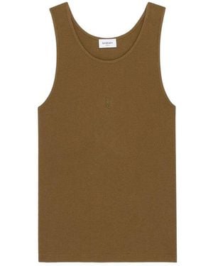 Saint Laurent Tops - Brown