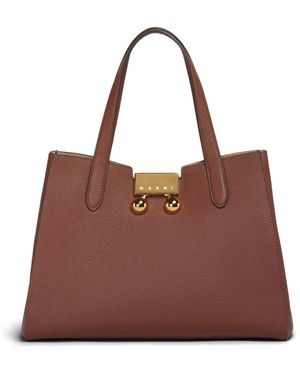 Marni Trunkaroo Tote Bag - Brown