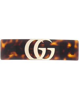 Gucci Printed Resin Hair Clip - White