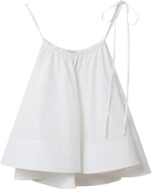 Stella McCartney Cotton Ruffled Top - White