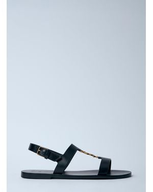 Saint Laurent Cassandra Sandals - White