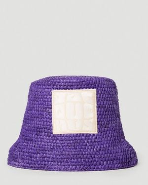 Jacquemus Le Bob Ficiu Bucket Hat - Purple