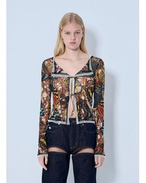Jean Paul Gaultier Re-Edition The Butterfly Cardigan - Blue