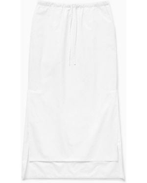 1989 STUDIO Long Asymmetric Skirt - White