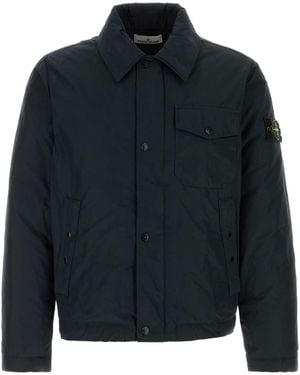 Stone Island Midnight Polyester Blend Down Jacket - Blue
