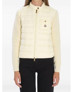 Moncler Imbottito Cardigan - Natural