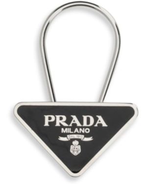 Prada Metal Key Ring - White
