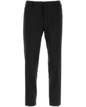 Prada Black Stretch Wool Pant